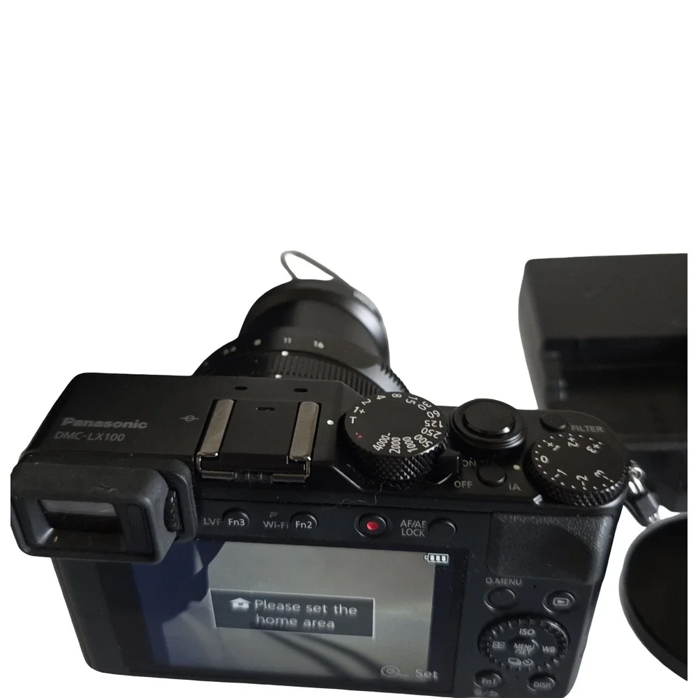 Panasonic LUMIX DMC-LX100 12.8MP Digital Camera Black Bundle Case 64GB Card Char